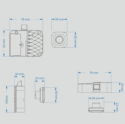 Smart Drawer Locker Fingerprint Lock Household Anti-Theft Lock by bashfashion