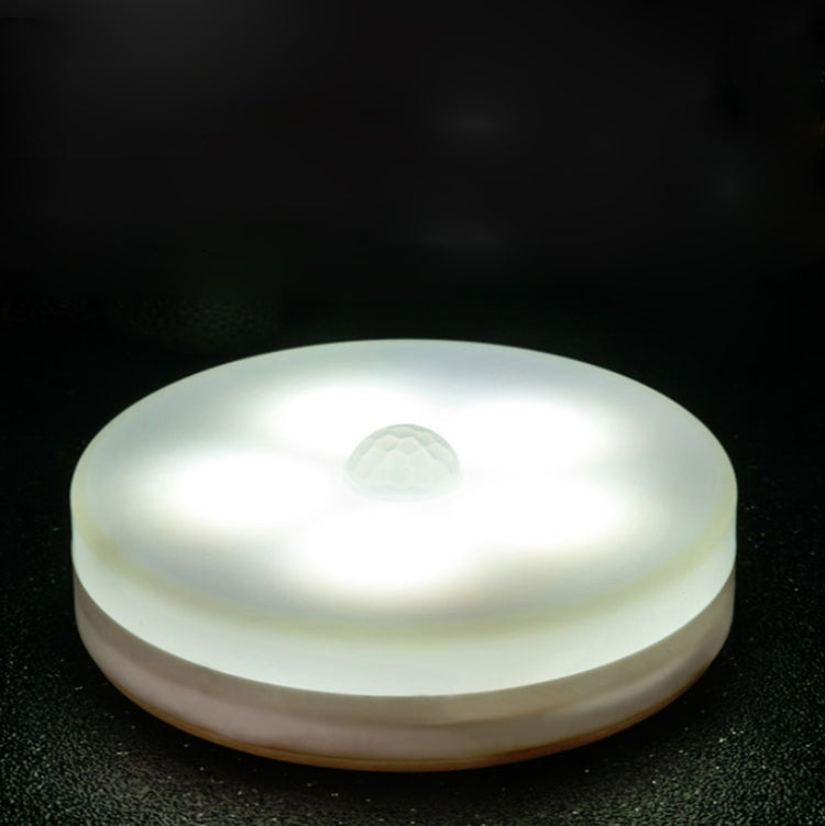 Intelligent Human Body Induction LED Night Light Control Bedroom Bedside Table Lamp, Style:Rechargeable(White Light) by bashfashion