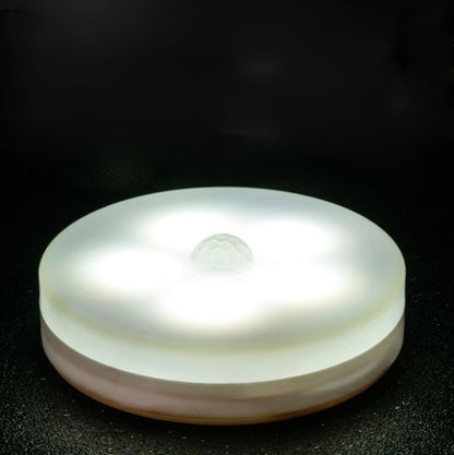 Intelligent Human Body Induction LED Night Light Control Bedroom Bedside Table Lamp, Style:Rechargeable(White Light) by bashfashion