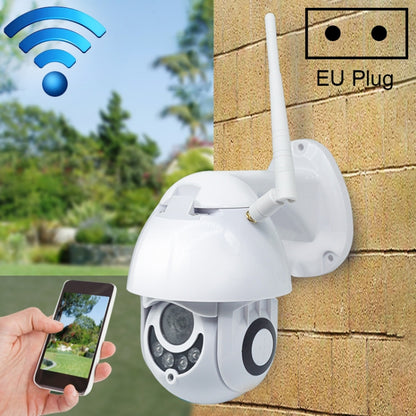 OU-A1IN PTZ Control 355 Degree Rotation Infrared WiFi Smart Dome Camera, Two-Way Voice Intercom Monitor(EU Plug) by bashfashion