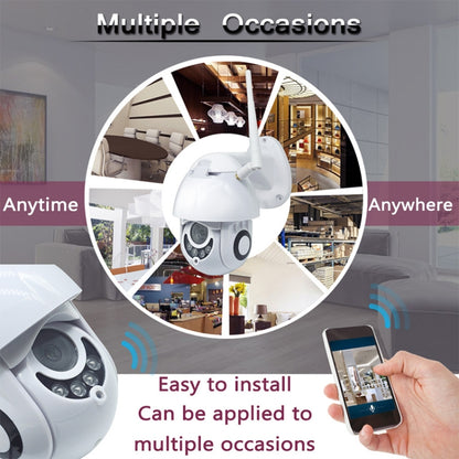 OU-A1IN PTZ Control 355 Degree Rotation Infrared WiFi Smart Dome Camera, Two-Way Voice Intercom Monitor(UK Plug) by bashfashion