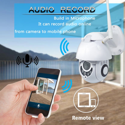 OU-A1IN PTZ Control 355 Degree Rotation Infrared WiFi Smart Dome Camera, Two-Way Voice Intercom Monitor(UK Plug) by bashfashion