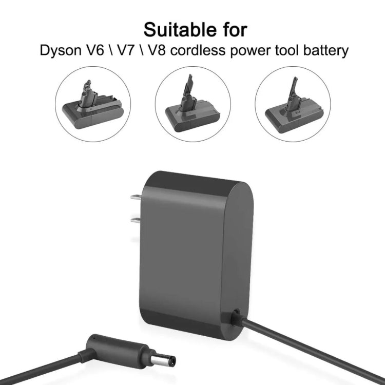 26.1V Vacuum Cleaner Accessories Power Adapter Plug for Dyson Dyson V6 / V7 / V8, Plug Standard:US Plug by bashfashion