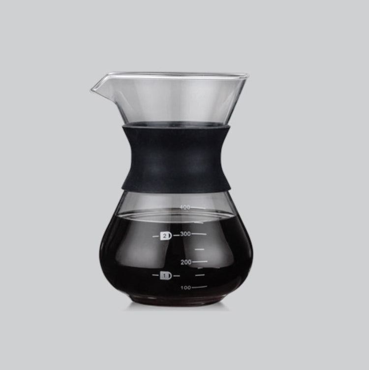High Temperature Resistant Coffee Maker, Capacity:400ml, Style:Without Strainer by bashfashion