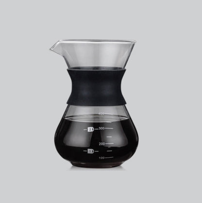 High Temperature Resistant Coffee Maker, Capacity:400ml, Style:Without Strainer by bashfashion