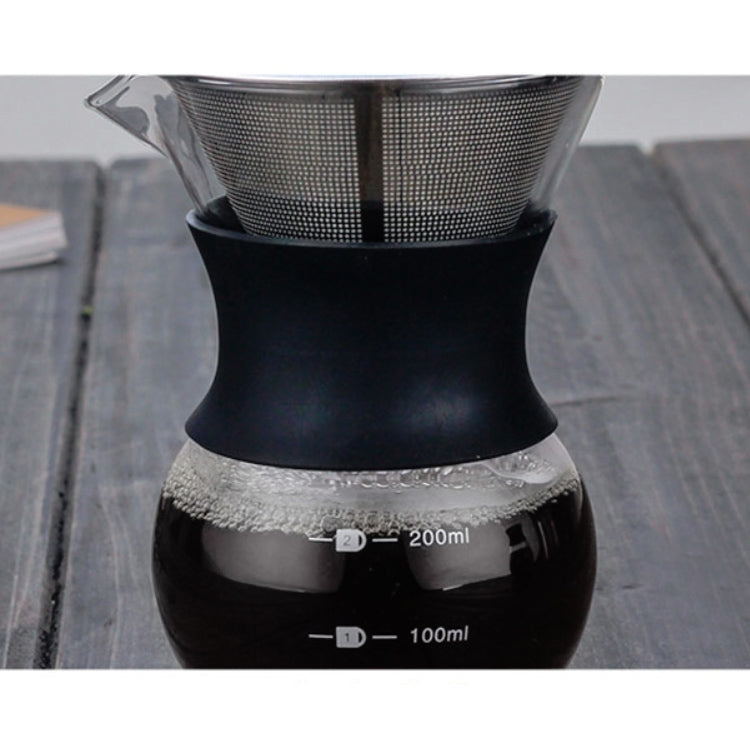High Temperature Resistant Coffee Maker, Capacity:400ml, Style:Without Strainer by bashfashion