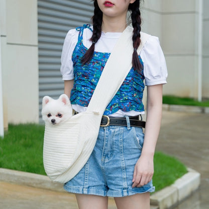 Pet Outing Messenger Bag Large Capacity Single Shoulder Bag, Size:S by bashfashion