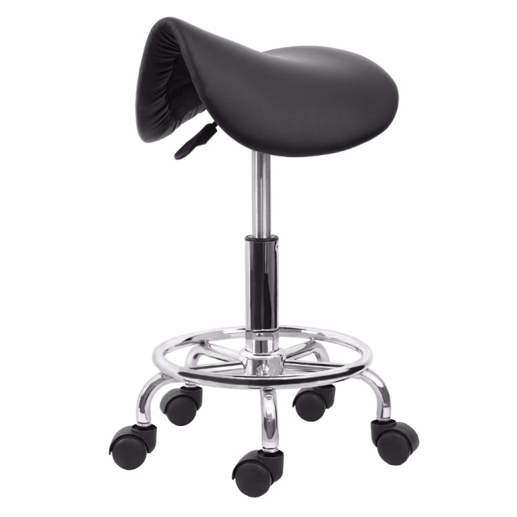 Saddle Chair Ergonomic Computer Chair Beauty Barber Mobile Chair(Black) by bashfashion