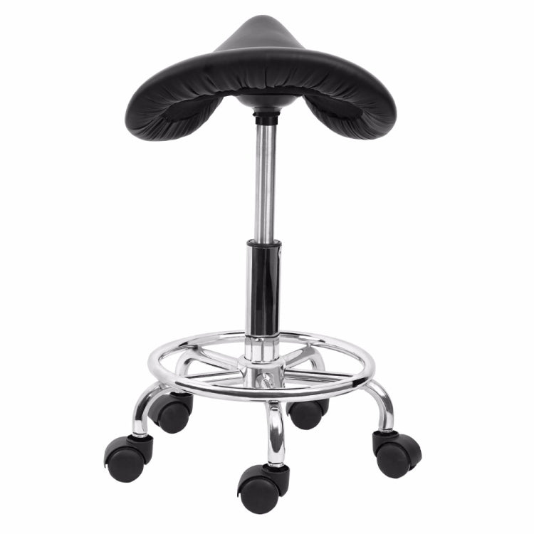 Saddle Chair Ergonomic Computer Chair Beauty Barber Mobile Chair(Black) by bashfashion