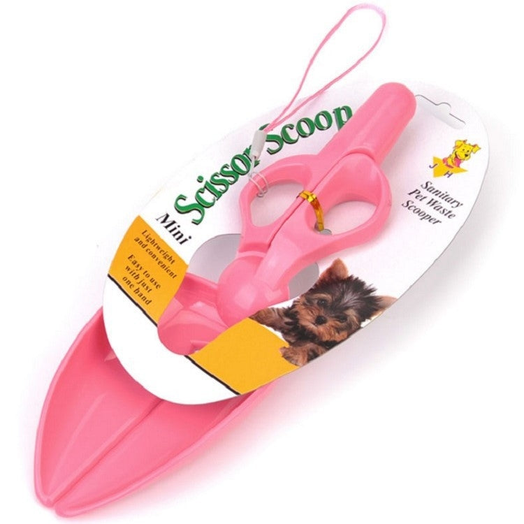 Dog Cat Pit Picker Pet Manure Picker Scissor Type Poop Shovel Pet Cleaning Products(Pink) by bashfashion