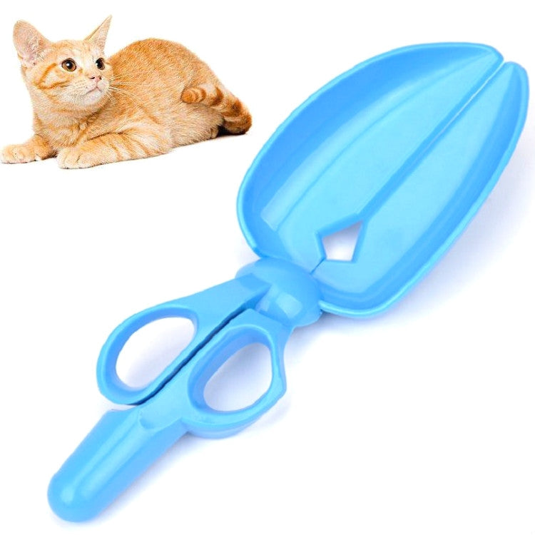 Dog Cat Pit Picker Pet Manure Picker Scissor Type Poop Shovel Pet Cleaning Products(Blue) by bashfashion