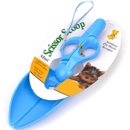 Dog Cat Pit Picker Pet Manure Picker Scissor Type Poop Shovel Pet Cleaning Products(Blue) by bashfashion