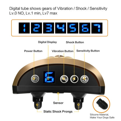 Digital Display Electronic Dog Training Device Pet Training Collar Bark Stop by bashfashion