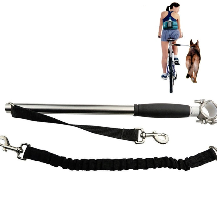 Bicycle Pet Traction Rope Leash with Spring Retractable by bashfashion