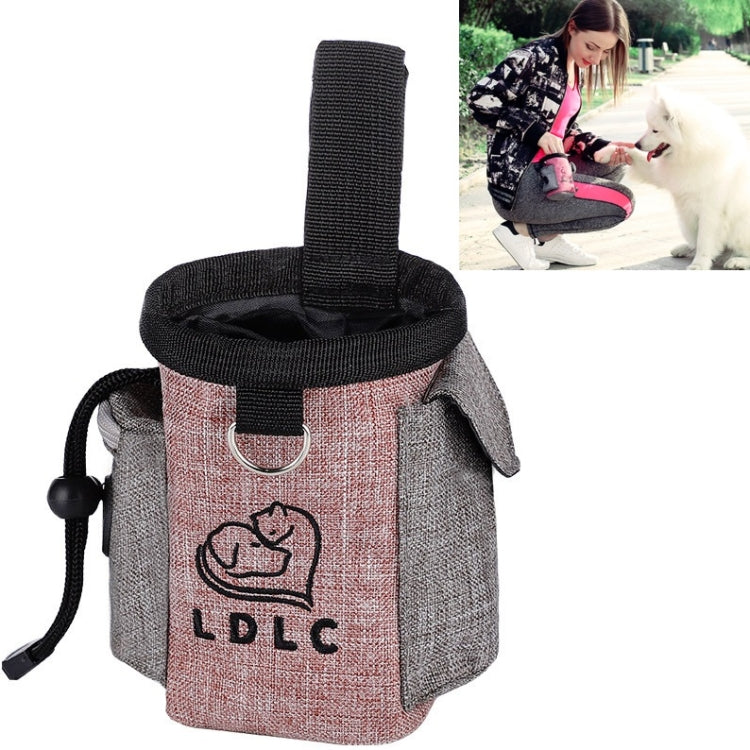 Pet Training Waist Bag Outdoor Multifunctional Snack Bag Pet Supplies(Light Pink) by bashfashion