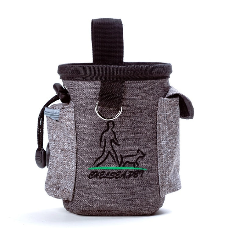 Pet Training Waist Bag Outdoor Multifunctional Snack Bag Pet Supplies(Grey) by bashfashion