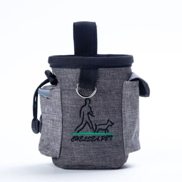 Pet Training Waist Bag Outdoor Multifunctional Snack Bag Pet Supplies(Light Grey) by bashfashion