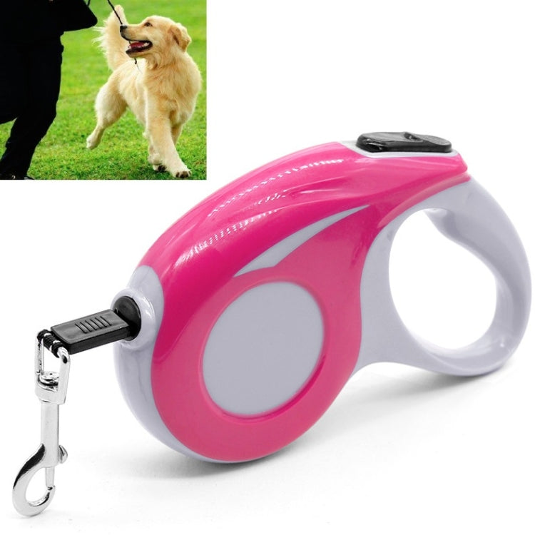 Automatic Pet Traction Device Household Dog Walking Retractable Traction Rope, Length:5m(Pink) by bashfashion