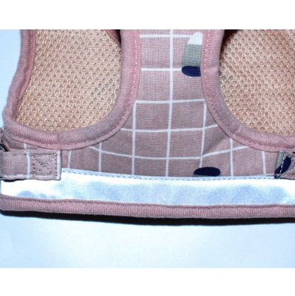 Reflective & Breathable Vest Traction Rope Pet Chest Leash, Size:S(Gray Grid) by bashfashion