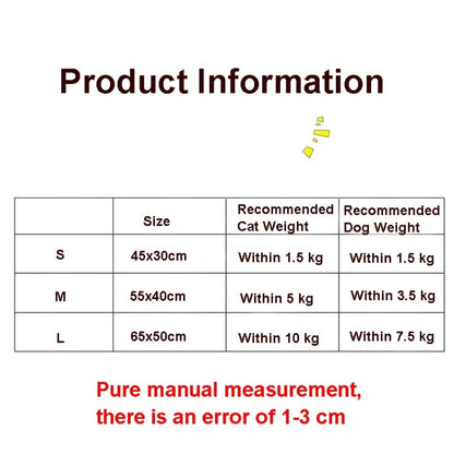 Closed Removable and Washable Cat Litter Sleeping Bag Winter Warm Dog Kennel, Size: S(Purple Owl) by bashfashion