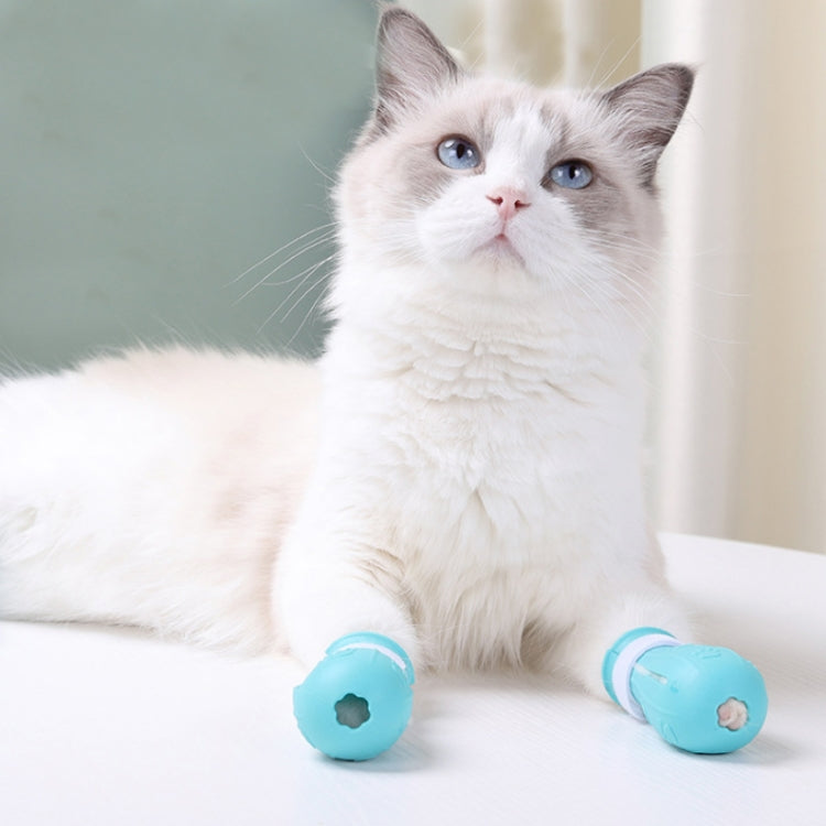 4pcs/pack Cat Bathing Scratch-Proof Foot Cover(Pink) by bashfashion