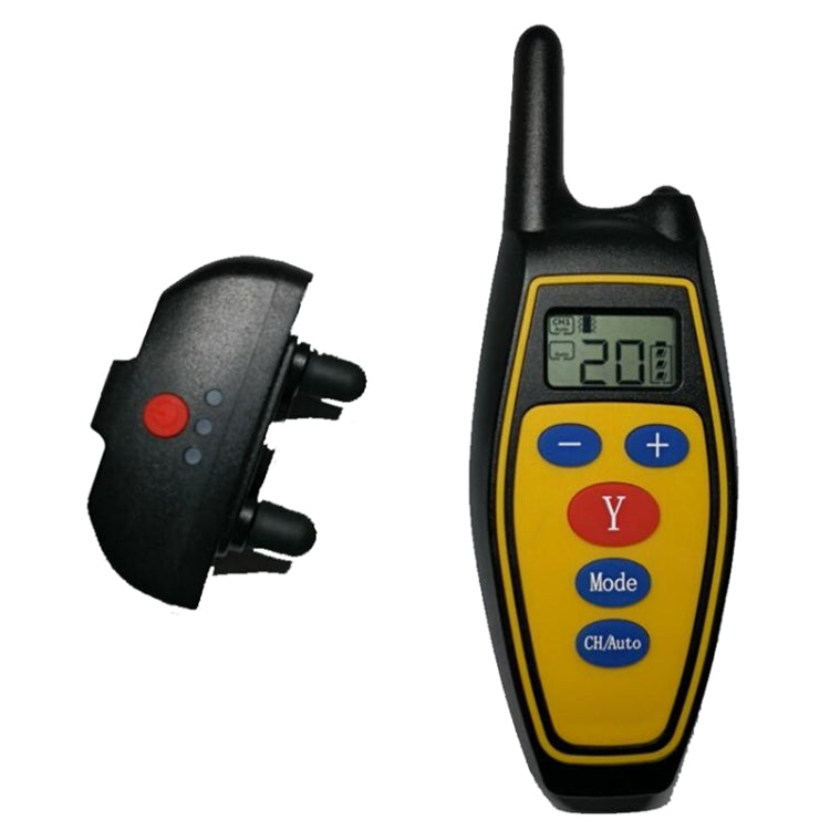 Dog Training Device Remote Control Bark Control Charging Waterproof Pet Training Collar with Electric Shock Vibration(Black) by bashfashion