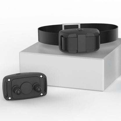 Dog Training Device Remote Control Bark Control Charging Waterproof Pet Training Collar with Electric Shock Vibration(Black) by bashfashion