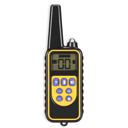 Bark Stopper Dog Training Device Dog Collar with Electric Shock Vibration Warning(US Plug) by bashfashion