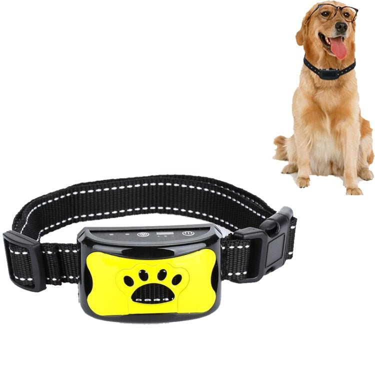 Rechargeable Waterproof Intelligent Identification Automatic Lock Bark Stop(Lemon Yellow) by bashfashion