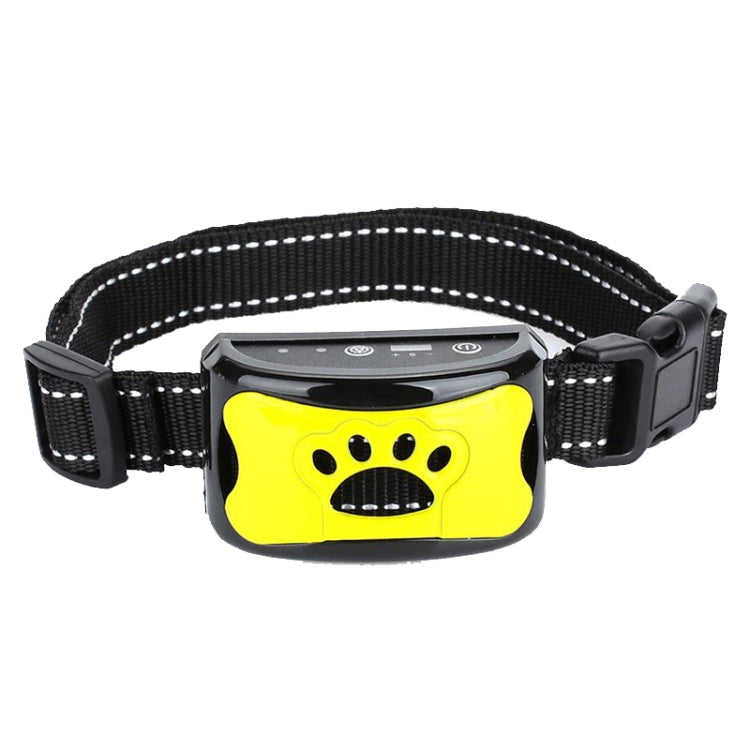Rechargeable Waterproof Intelligent Identification Automatic Lock Bark Stop(Lemon Yellow) by bashfashion