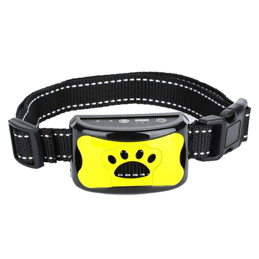 Rechargeable Waterproof Intelligent Identification Automatic Lock Bark Stop(Lemon Yellow) by bashfashion