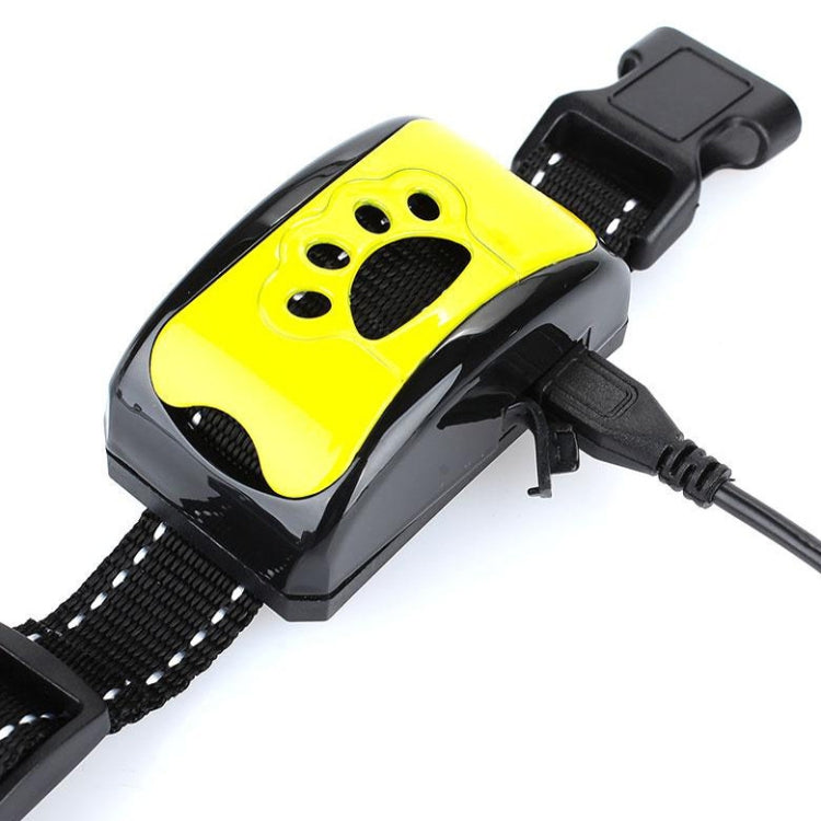 Rechargeable Waterproof Intelligent Identification Automatic Lock Bark Stop(Lemon Yellow) by bashfashion