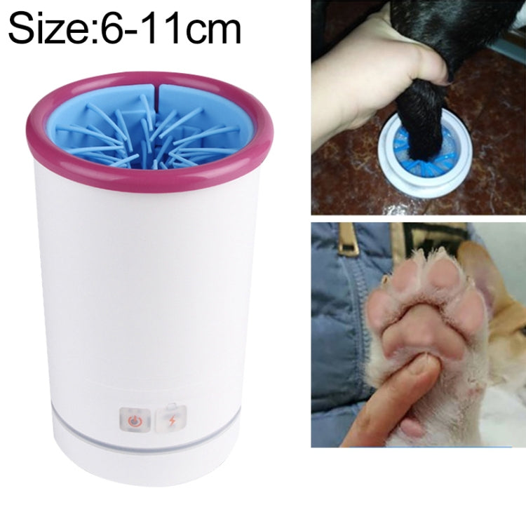 Pets Automatic Foot-Washing Cup Cats Dogs Extremities Cleaning Artifact, Size:S 6-11cm(Pink White) by bashfashion