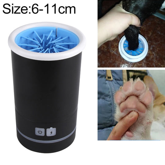Pets Automatic Foot-Washing Cup Cats Dogs Extremities Cleaning Artifact, Size:S 6-11cm(Black) by bashfashion