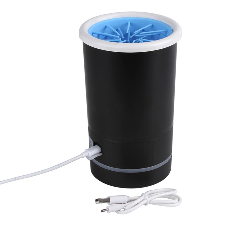 Pets Automatic Foot-Washing Cup Cats Dogs Extremities Cleaning Artifact, Size:L 14-19cm(Blue White) by bashfashion