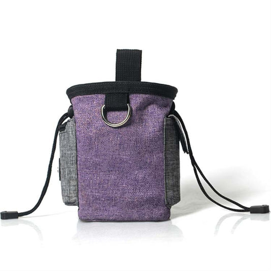 Pet Training Waist Bag With Belt Portable Outing Training Pet Snack Bag, Specification: Purple Waist Bag by bashfashion