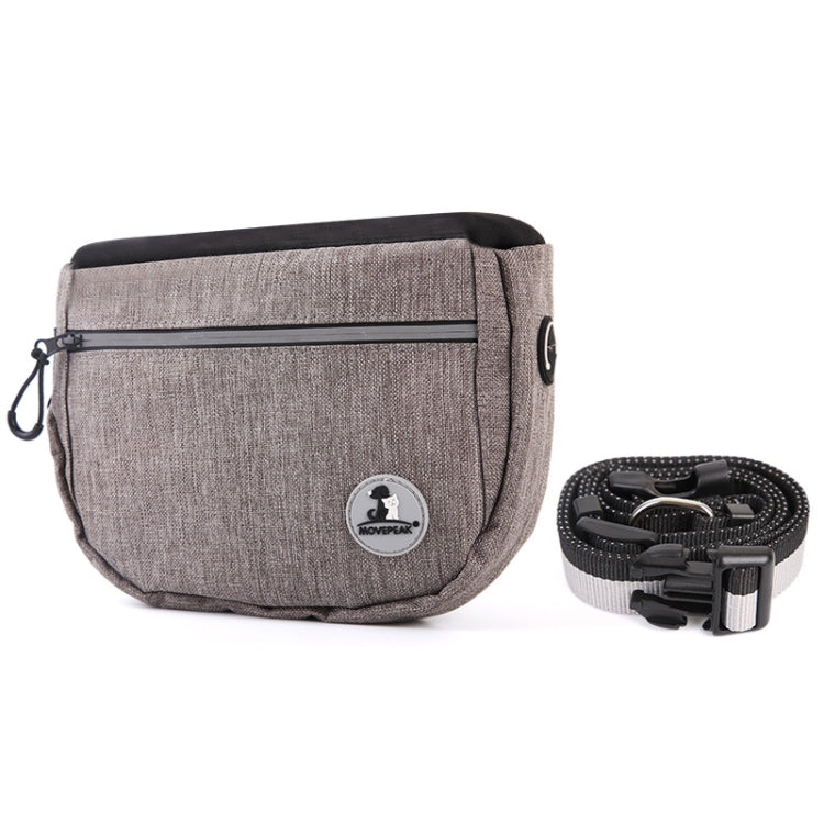 MOVEPEAK Pet Snack Bag Leash Pet Training Waist Bag Outing Dog Snack Bag(Gray) by bashfashion