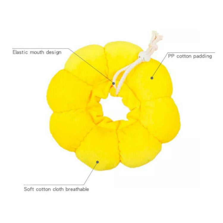 Pet Supplies Cat Headgear Cat Toy Anti-Bite Ring, Specification: L(Golden Yellow) by bashfashion