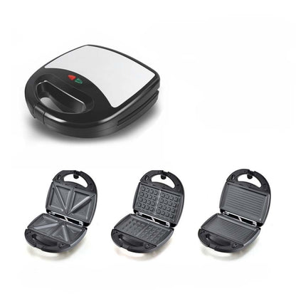 3 in 1 Sandwich Maker Multi-Function Waffle Maker Panini Breakfast Maker, EU Plug by bashfashion