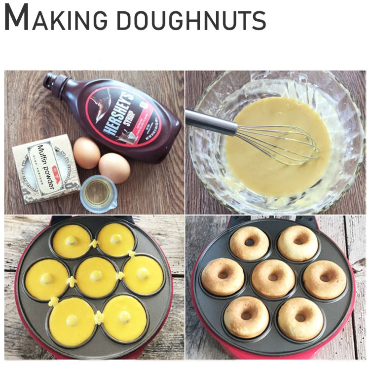 3-in-1 Multi-Function Eleictric Baking Pan Breakfast Maker Donut Sandwich Waffle Maker Pizza Maker, EU Plug by bashfashion