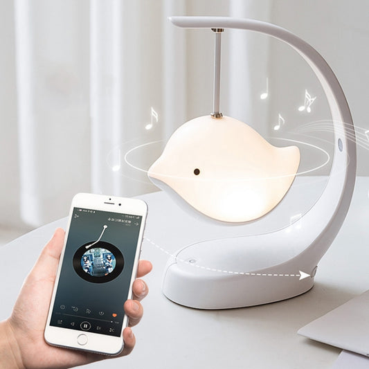 Bird Speaker Night Light Bedroom Bedside Music Desk Lamp, Style:Bluetooth by bashfashion