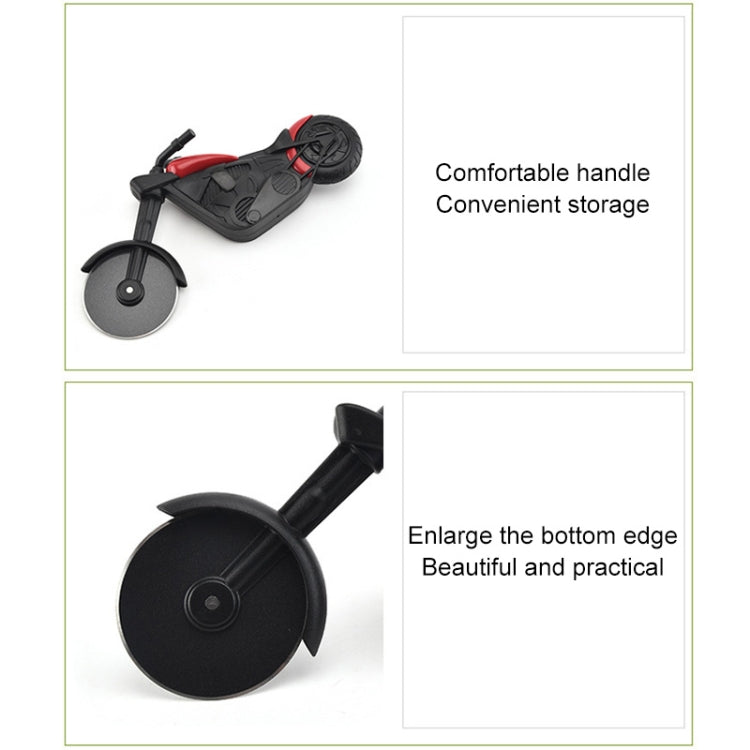 Stainless Steel Motorcycle Shape Pizza Cutter Roller Cutting Pizza Tool by bashfashion