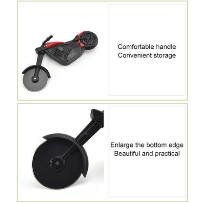 Stainless Steel Motorcycle Shape Pizza Cutter Roller Cutting Pizza Tool by bashfashion