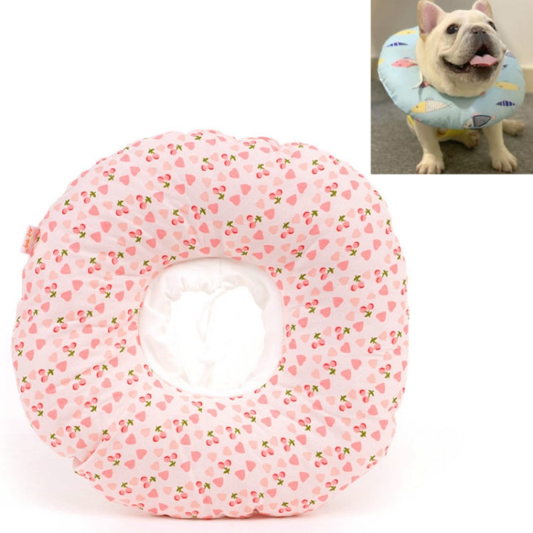 Cat Anti-Lick And Anti-Bite Soft Ring Dog Collar Pet Supplies, Size:XS(Small Strawberry) by bashfashion