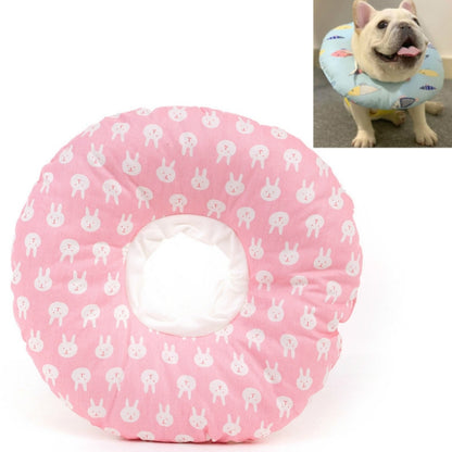 Cat Anti-Lick And Anti-Bite Soft Ring Dog Collar Pet Supplies, Size:S(Little Pink Rabbit) by bashfashion