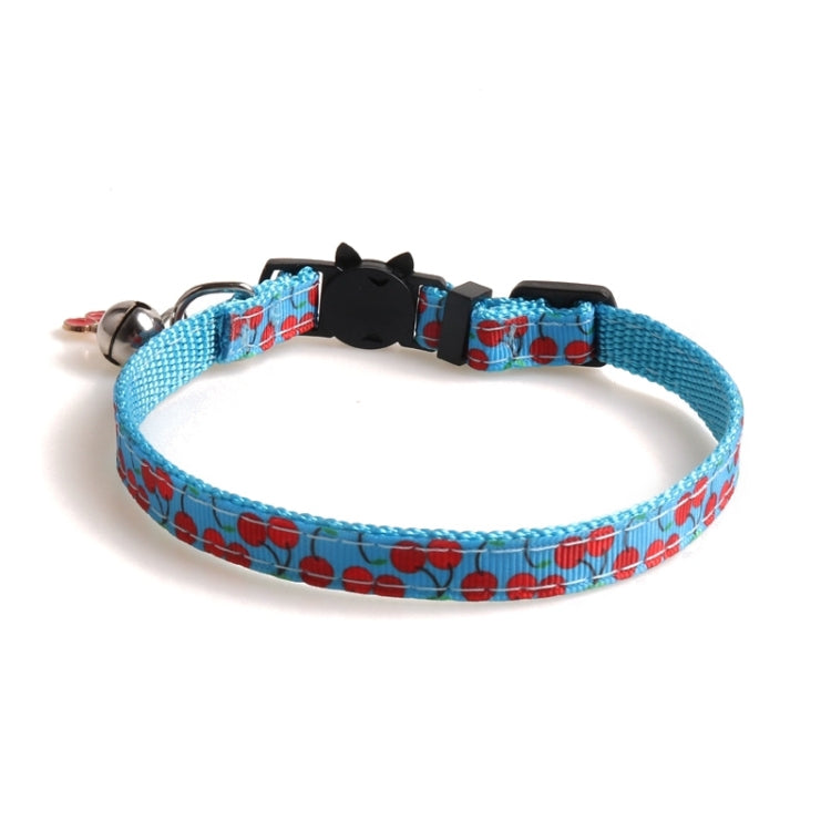 Pet Webbing Fruit Cat Collar With Fruit Accessories Bell Pet Collar, Size:1x28cm(Cherry) by bashfashion