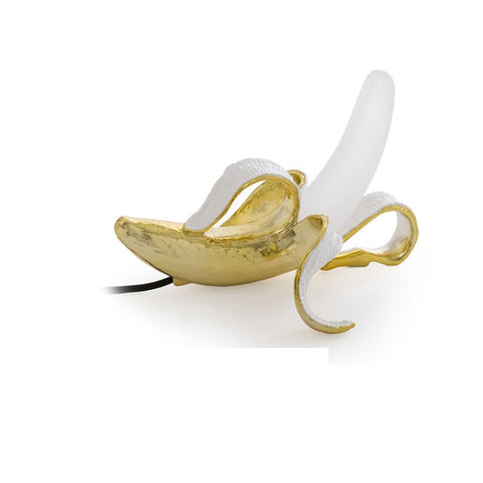 Banana Table Lamp Bedroom Decoration Lamp, Specification: EU Plug, Style:Sitting Posture(Plating) by bashfashion