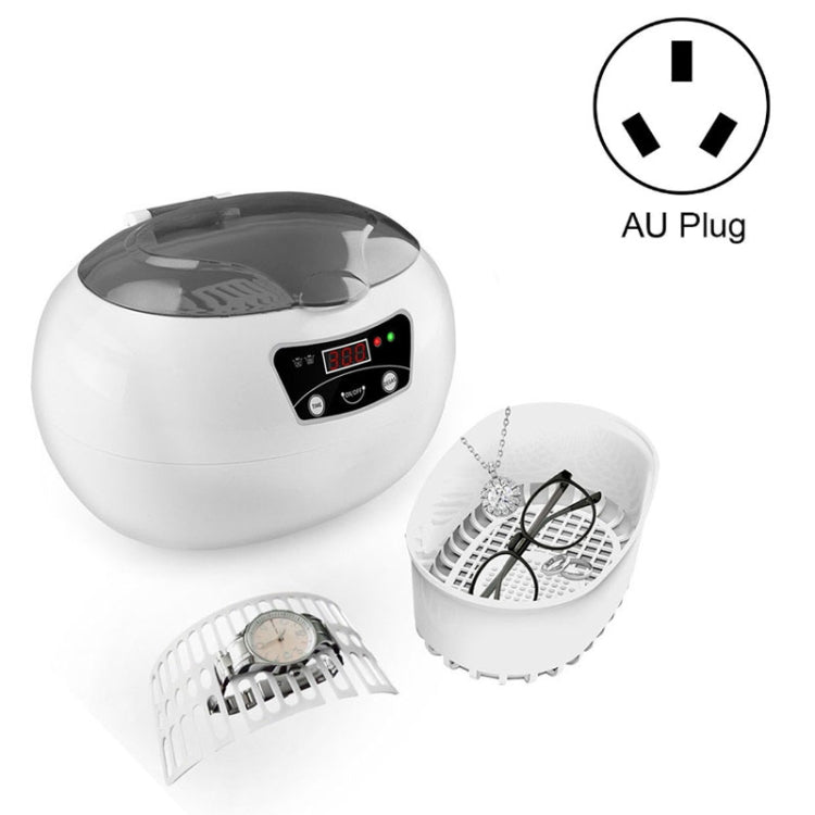 35W 600ml Mini Ultrasonic Cleaner Glasses Jewelry Household Ultrasonic Cleaner, Plug Type:220V UK Plug by bashfashion