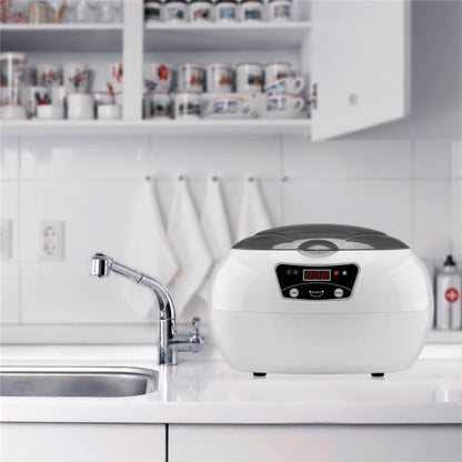 35W 600ml Mini Ultrasonic Cleaner Glasses Jewelry Household Ultrasonic Cleaner, Plug Type:220V UK Plug by bashfashion