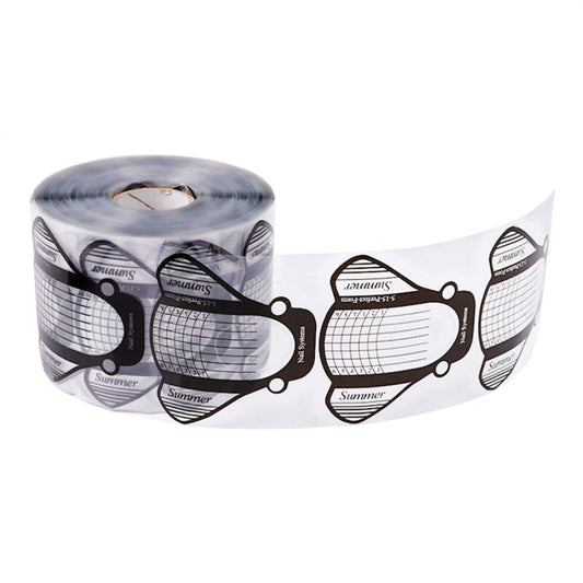 500PCS/Set Nail Art Acrylic UV Gel Tips Extension Builder Form Guide Stencil Manicure Tools(Transparent) by bashfashion